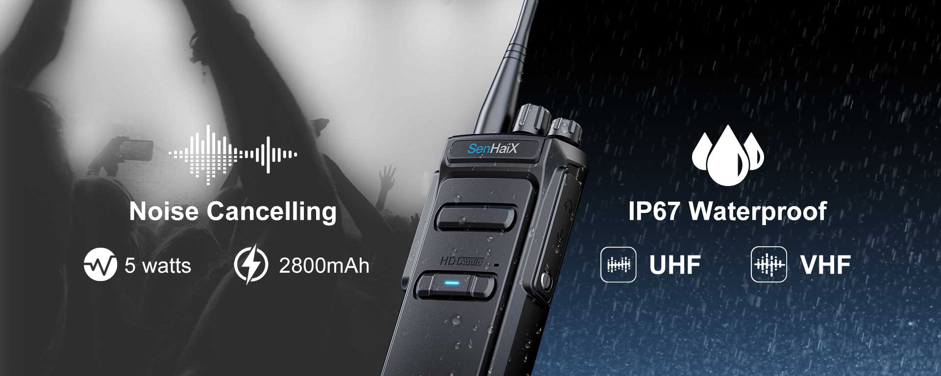 IP67 waterproof two way radio